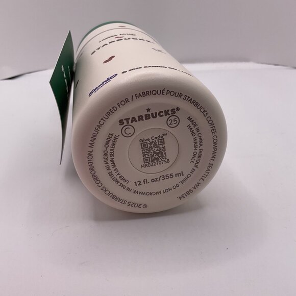 Hello Kitty X Starbucks 12 Oz Stainless Steel Tumbler With Green Lid - Picture 5 of 5